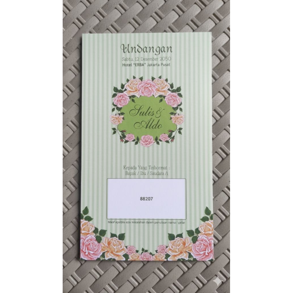 UNDANGAN NIKAH - ERBA 88207
