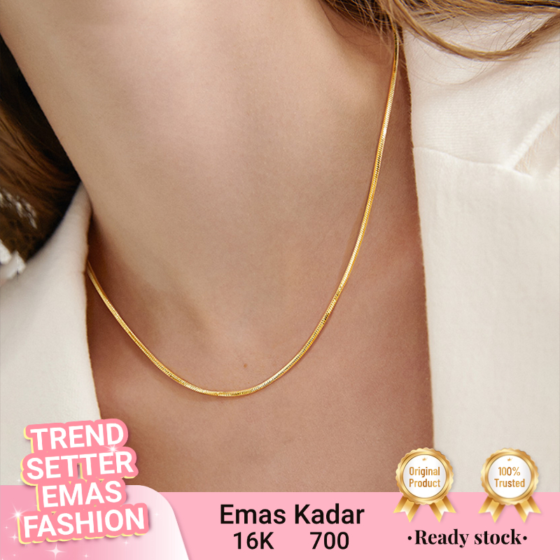 Kalung Emas Santa Polos Emas Murni 16K