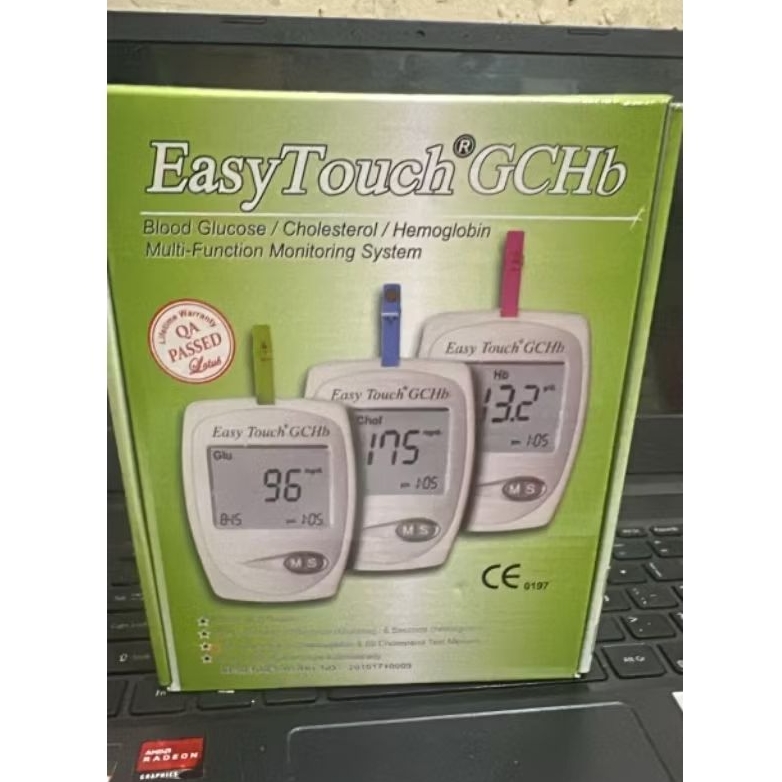 GCU 3IN1 Easy Touch Hemoglobin  alat cek darah