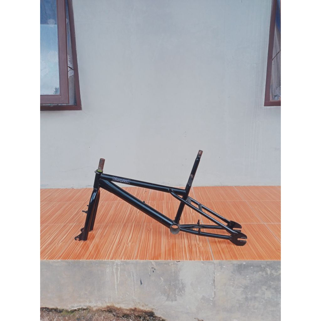 frame fork sepeda BMX Polygon frame set