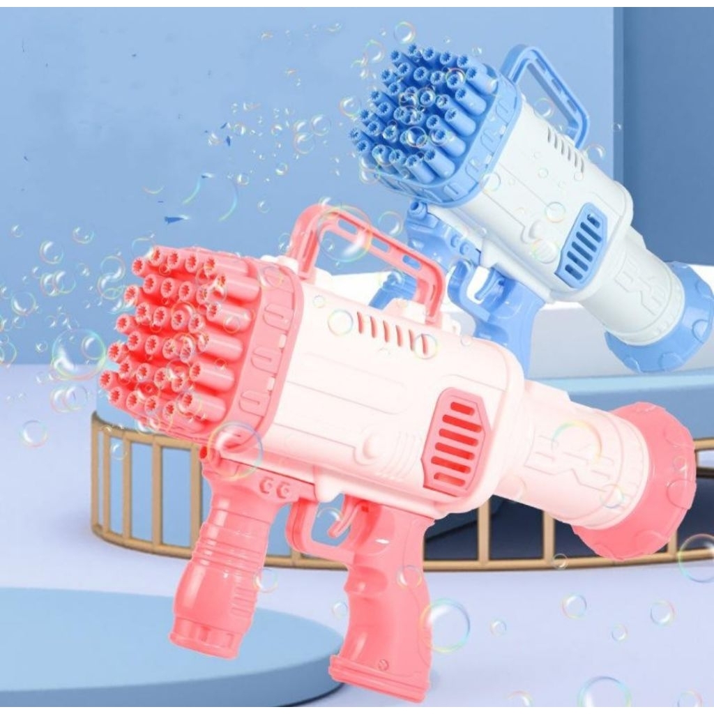 Mainan Tembakan Bubble Anak Gelembung Sabun Tembakan Balon Mainan Tembakan Balon Anak 32 Mata Bubble