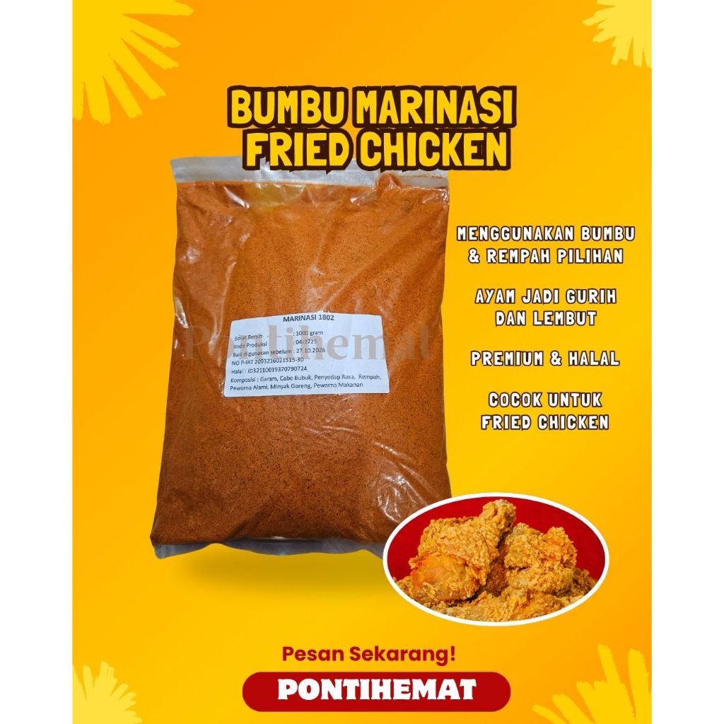 Bumbu Marinasi Ayam Premium / Bumbu Marinasi Fried Chicken
