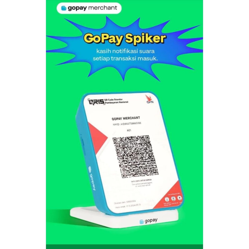 Qris Speaker By Gopay Merchant