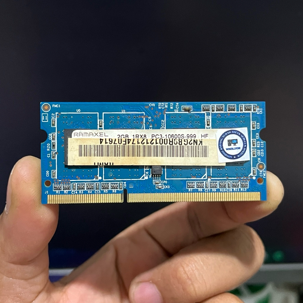 RAM LAPTOP RAMAXEL 2GB 1Rx8 PC3-10600S/1333MHZ DDR3