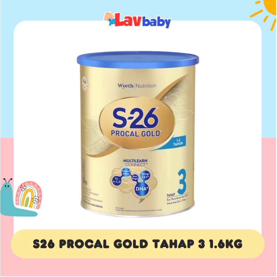 S26 Procal Gold Tahap 3 Susu Formula Kaleng Anak 1600 g 1.6kg S-26