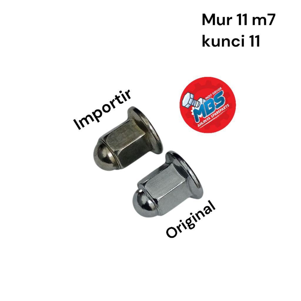 MUR 11 m7 KUNCI 10 nuts Blok head kenalpot original honda