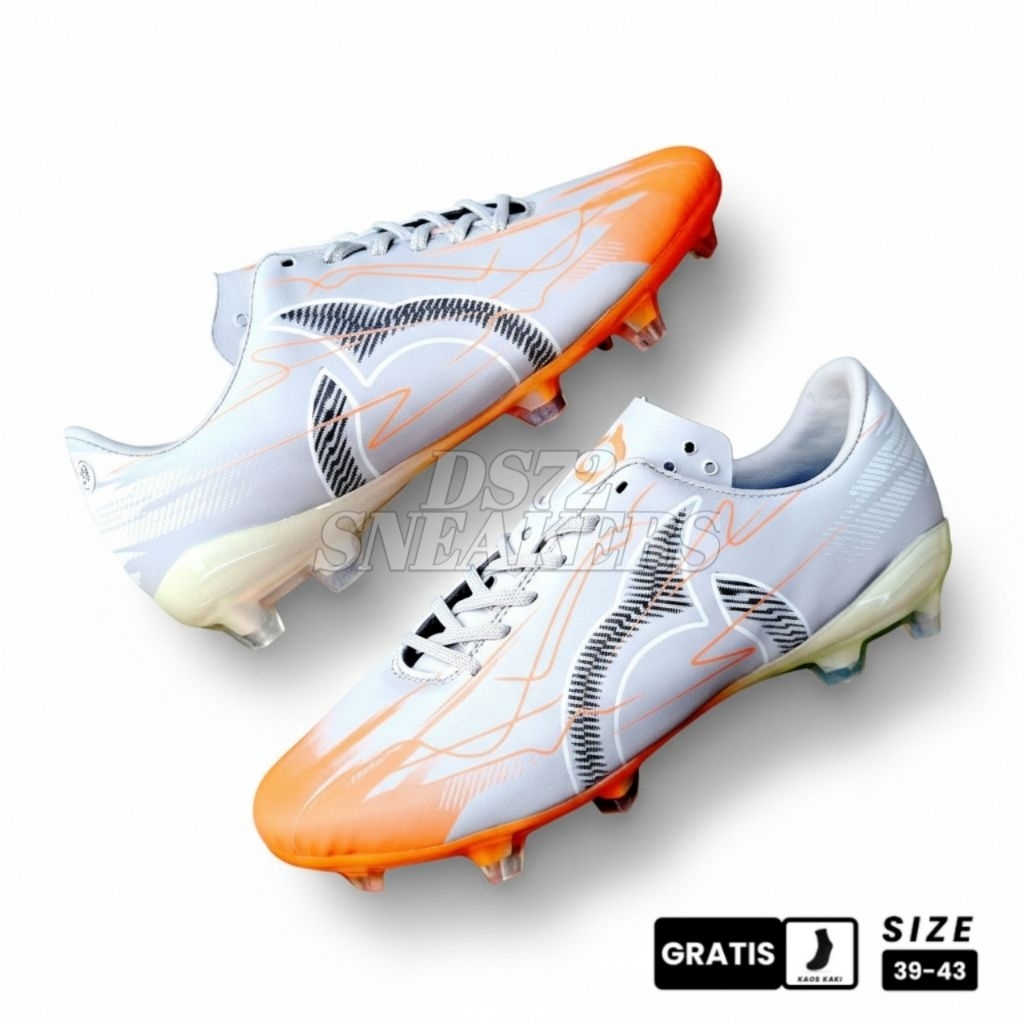 DS72 - Sepatu Sepak Bola Ortuseight Catalyst Legion V5 Gray 39-44 Sepatu Bola Pria Dewasa Terbaru