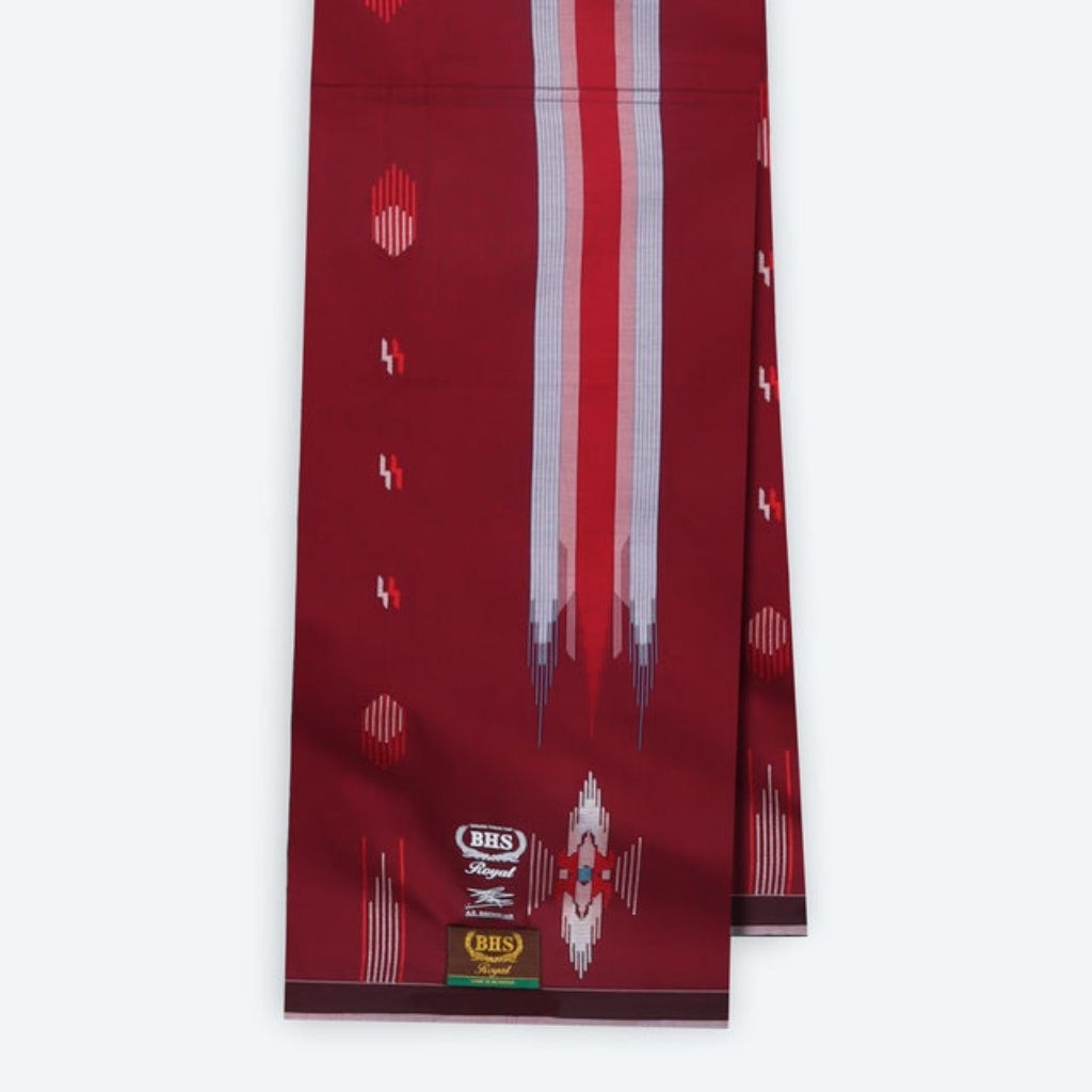 Sarung BHS Royal Gold Motif R56 SGF Merah Hati