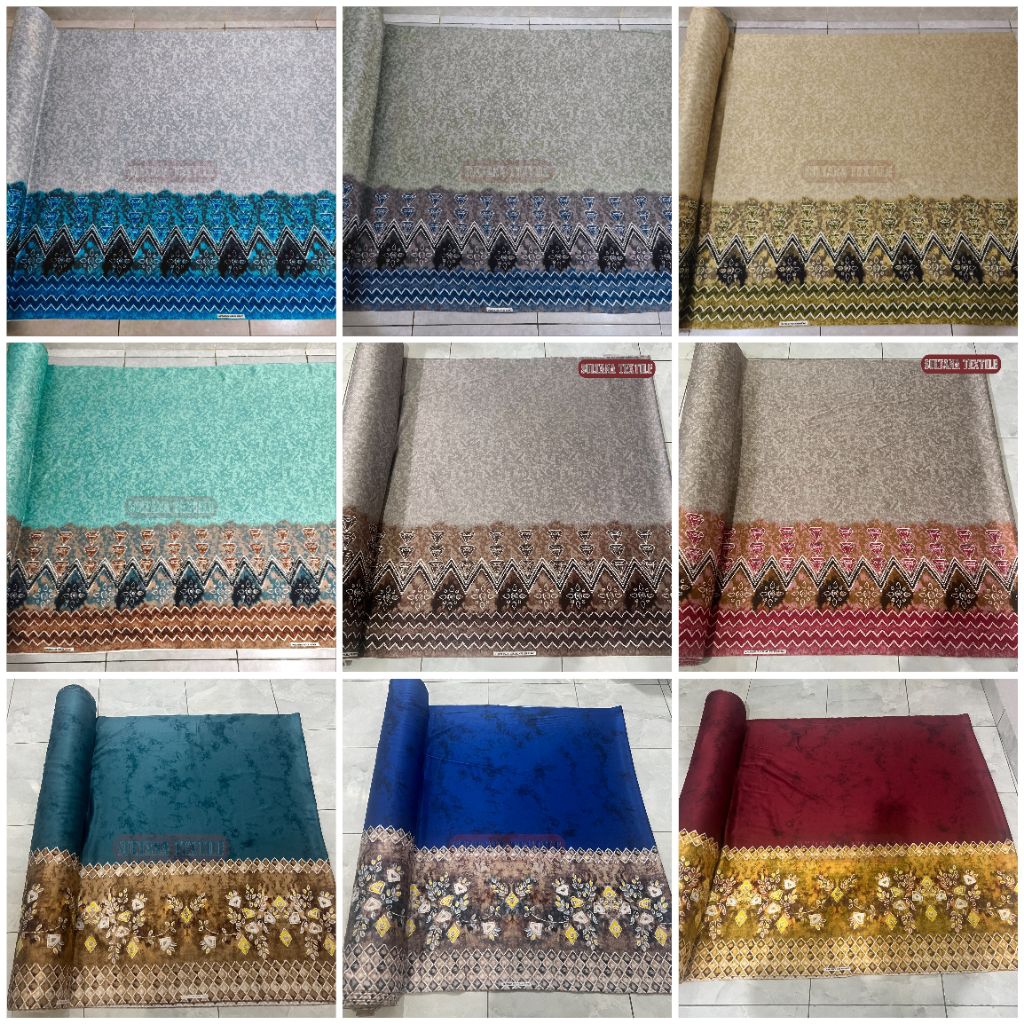 Kain Sasirangan | Batik Etnik Sasirangan Banjar Printing Pria Wanita Silk Bahan Semi Sutera