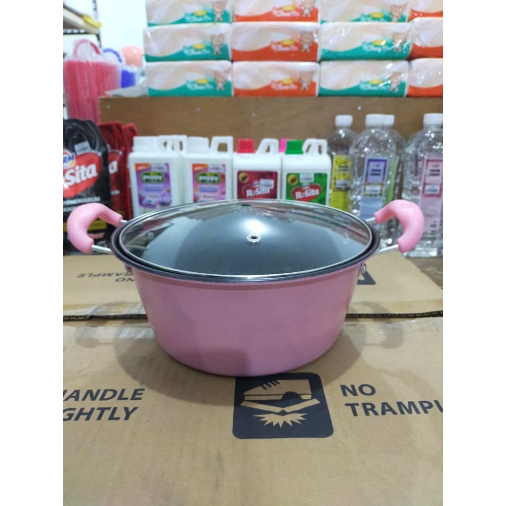 Panci kuah enamel 18cm