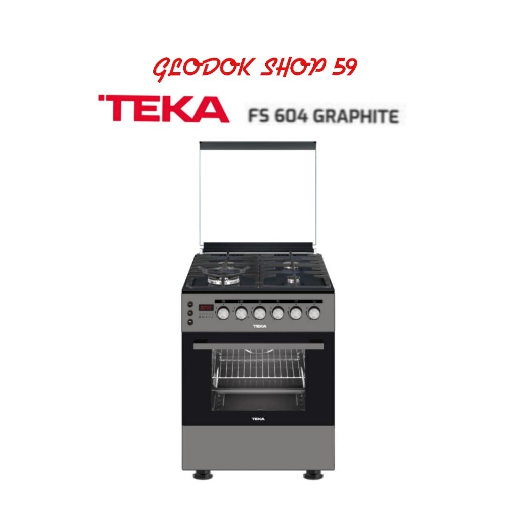 Freestanding Cooker TEKA FS604 / FS 604 Graphite - Kompor Gas Oven 4 Burner New