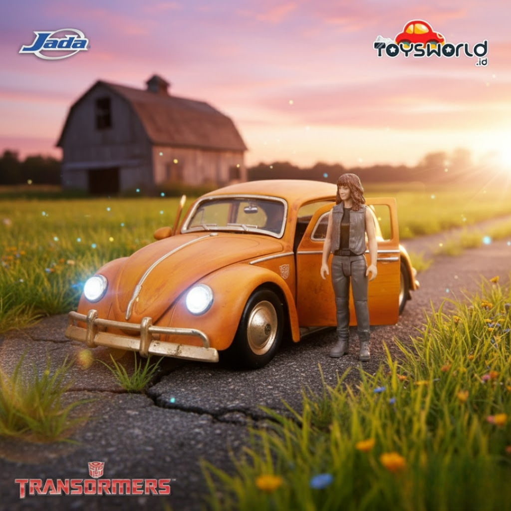 Jada Hollywood Rides 1/24 Transformer VW Beetle w/Charlie