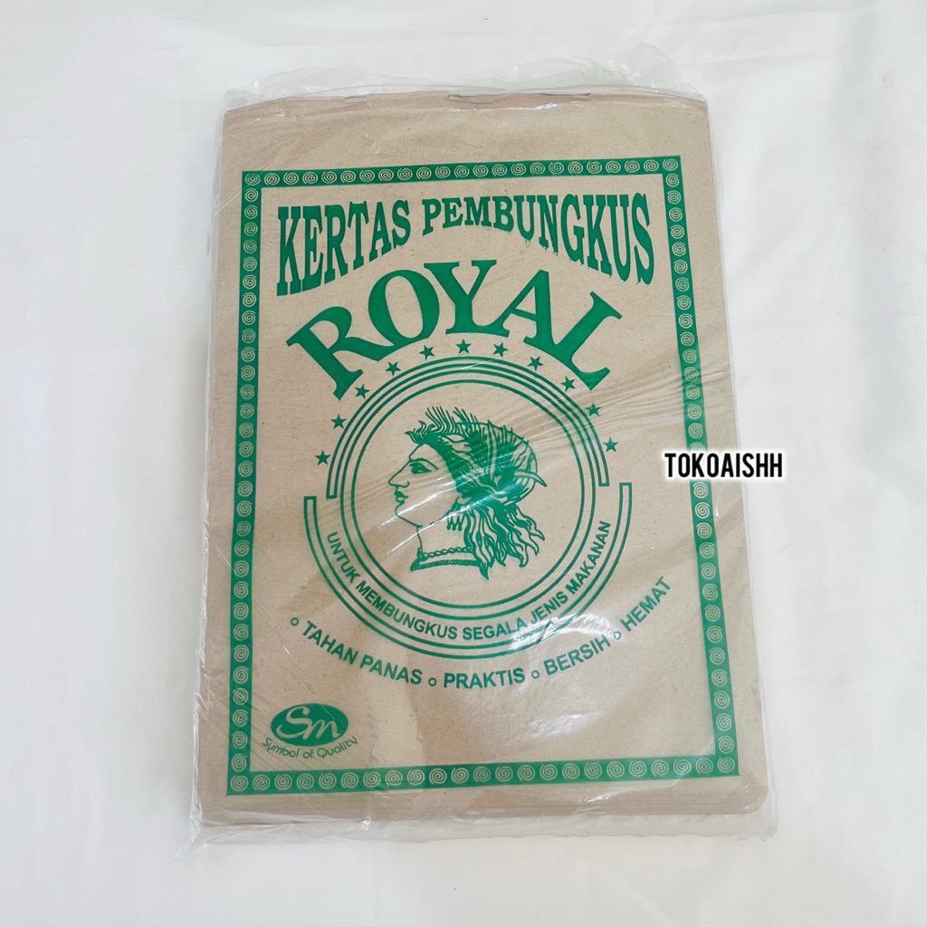 [ INSTAN ONLY ] Kertas nasi bungkus royal - kertas nasi - pembungkus nasi makanan - kertas nasi uduk