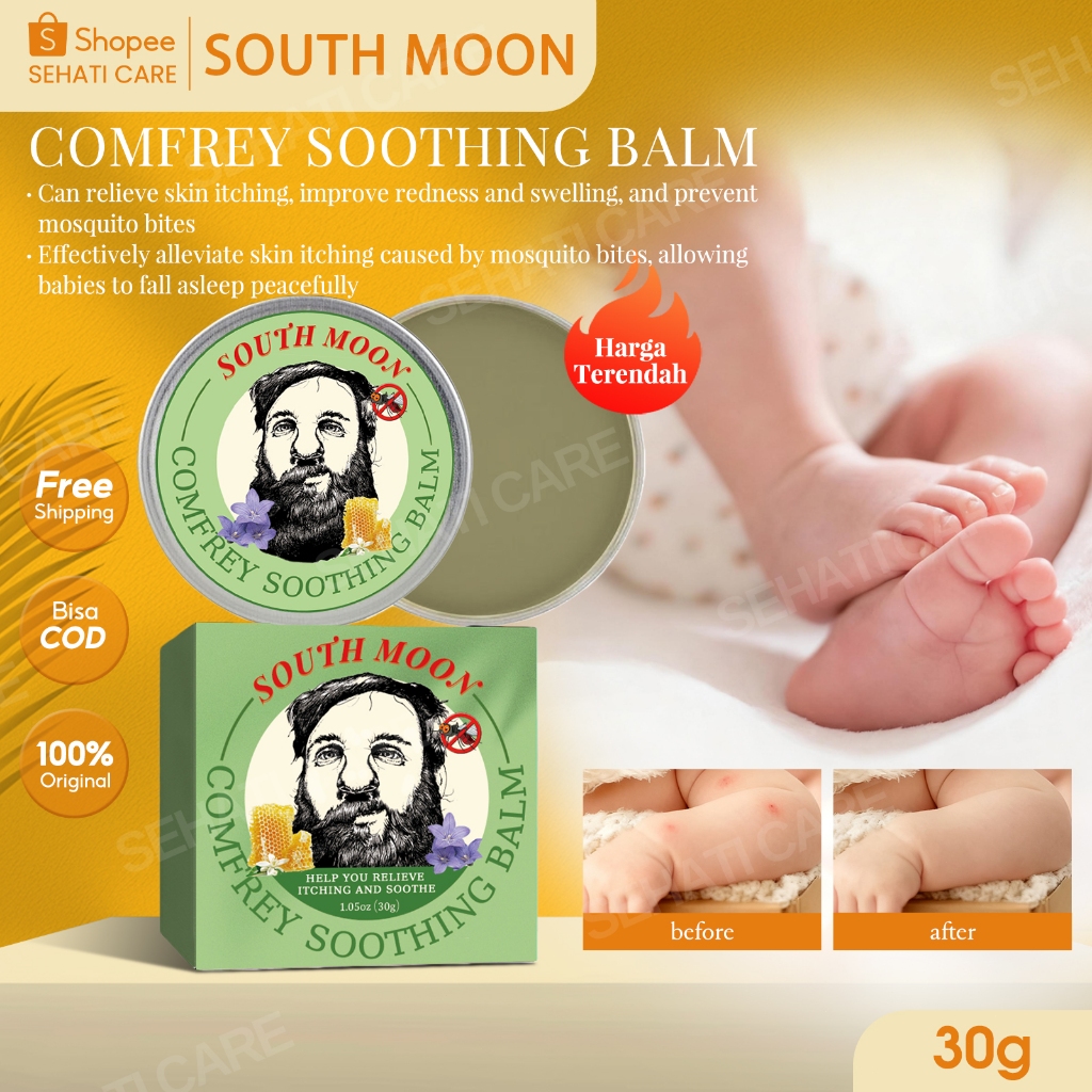 South Moon Comfrey Soothing Balm 30g Balsem Perbaikan Comfrey Cegah Gigitan Nyamuk Kulit Gatal Salep