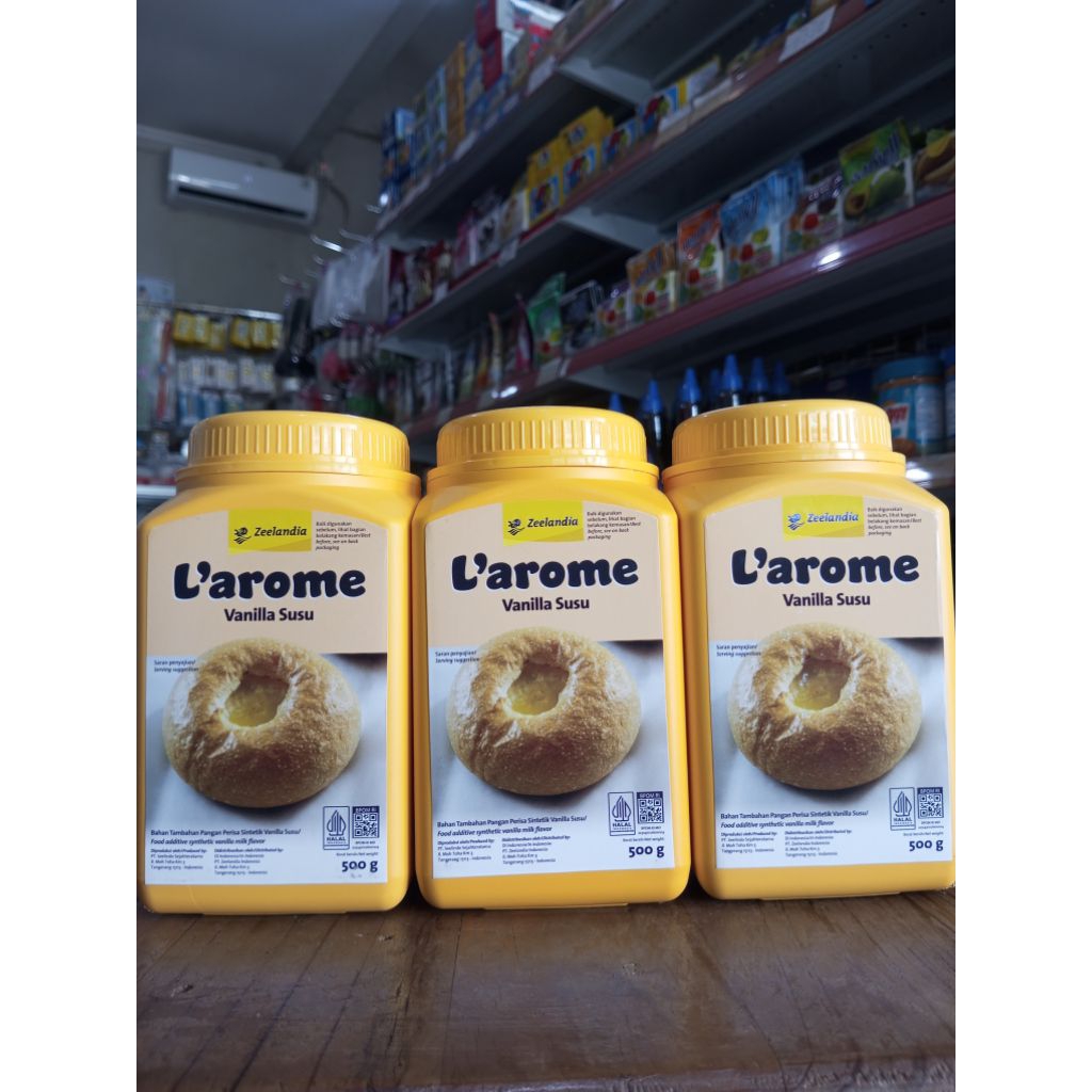 L'arome Vanilla kemasan 500gr | Vanila Susu | Vanili | Larome
