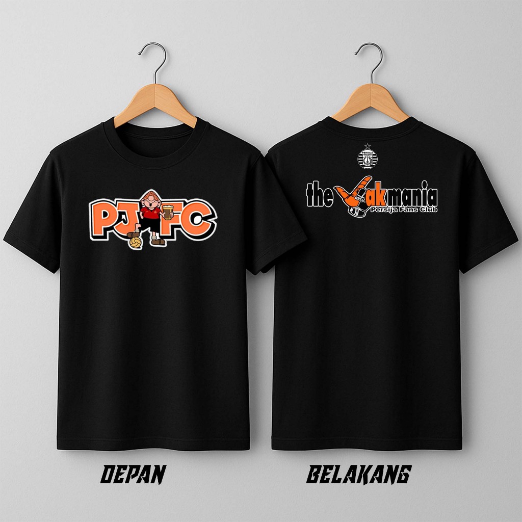 Kaos PJFC Thejak Mania Persija Fans Club Tshirt Suporter Bola