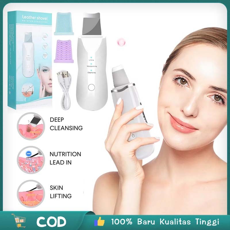 Alat Facial Wajah Ultrasonic Skin Scrubber Alat Facial Ultrasonic Alat Pembersih Wajah Elektrik