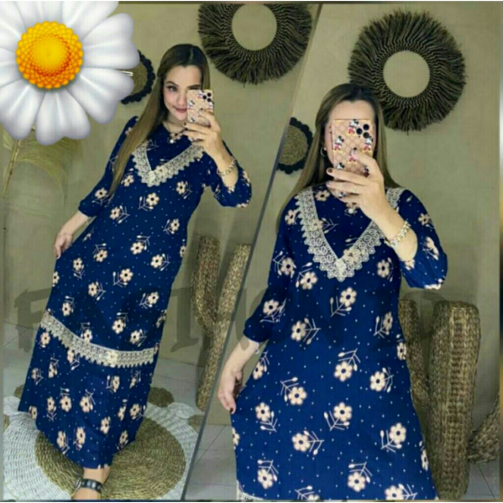 daster arab, daster renda,  daster renda lengan panjang