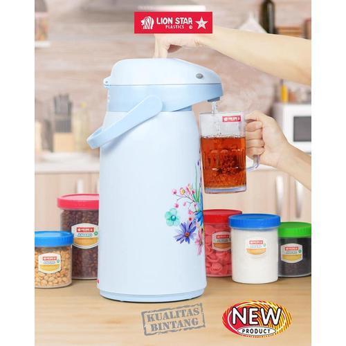 (CARGO) Termos Pencet Air Panas AMERICANO Lion Star 2 Liter / 2,5 Liter Kualitas Baik