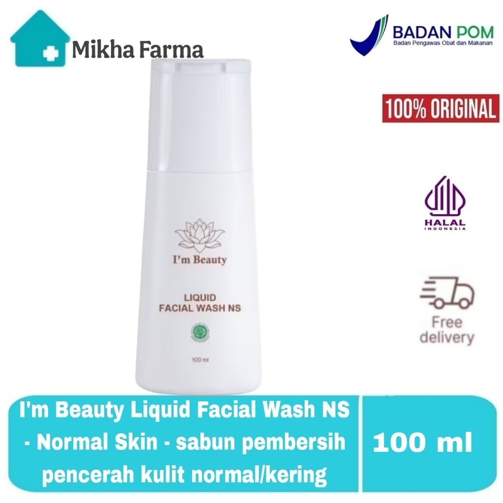 I'm Beauty Liquid Facial Wash NS - Normal Skin - sabun wajah kulit normal / kering - pelembab pencer