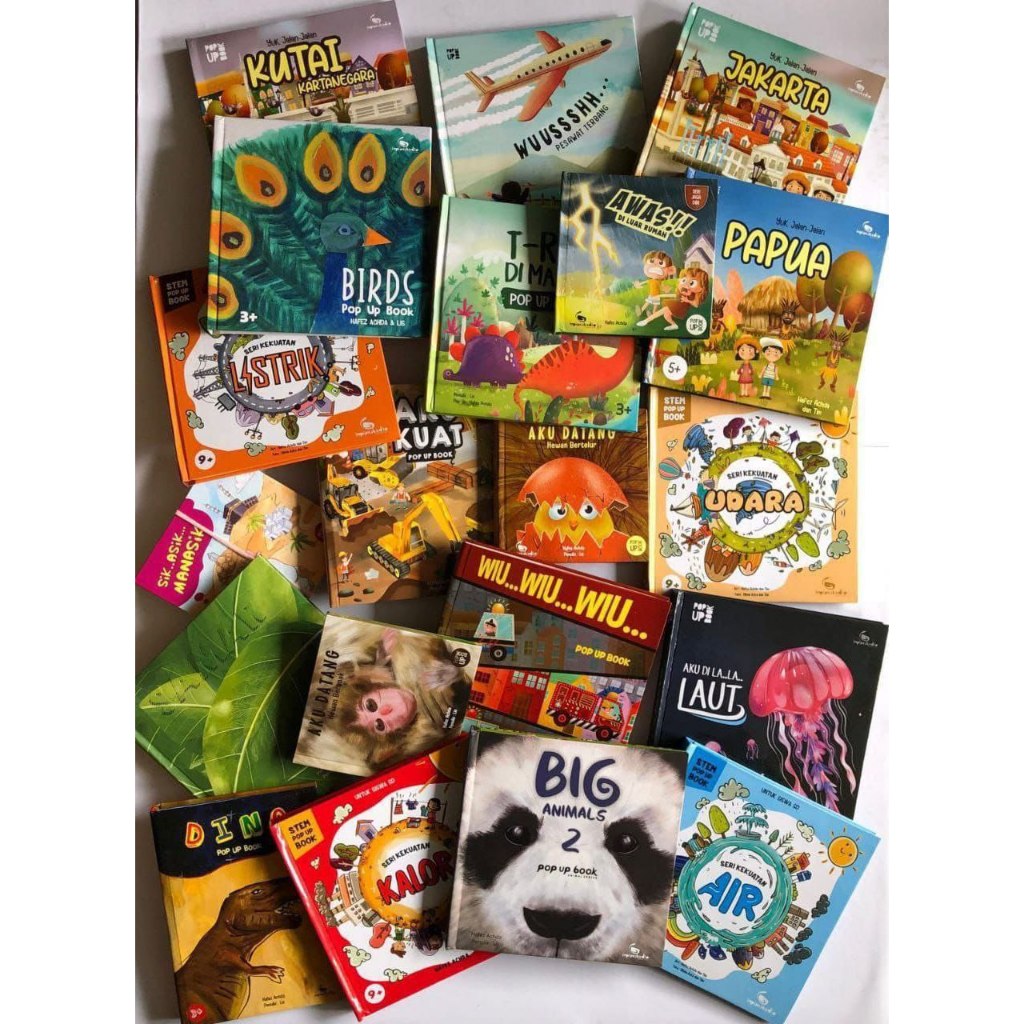 POP UP BOOK PROMO || Buku Anak ||Dino | T-rex | Ambulance | Wiu Wiu | Big Animals | Samar | Bertelur