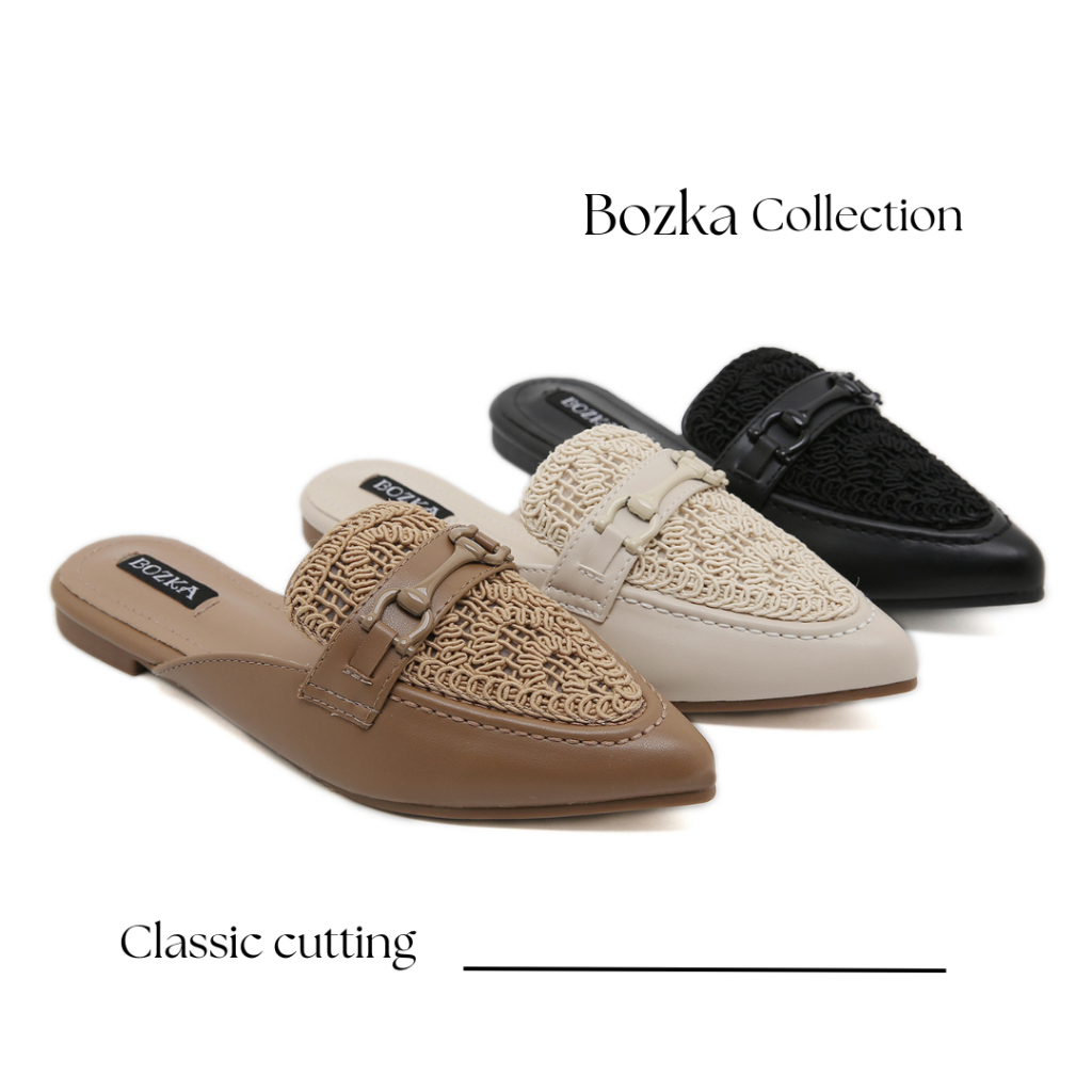 Bozka sandal wanita bustong Rosa outsole rubber