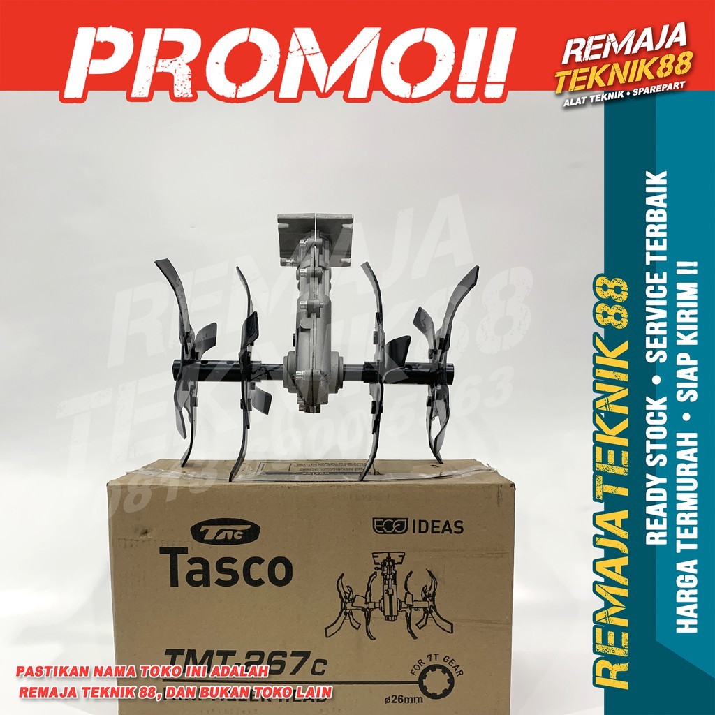 MINI TILLER HEAD / TRAKTOR MINI / PENYIANG GULMA / CULTIVATOR / TASCO TMT 267 C / AS BINTANG 7