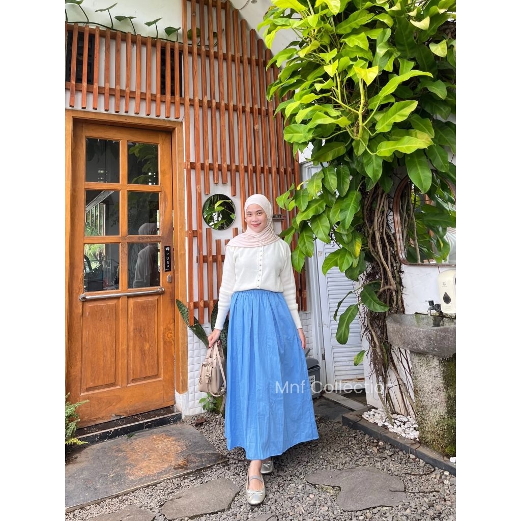 Cania Skirt Rok Linen Basic Terbaru