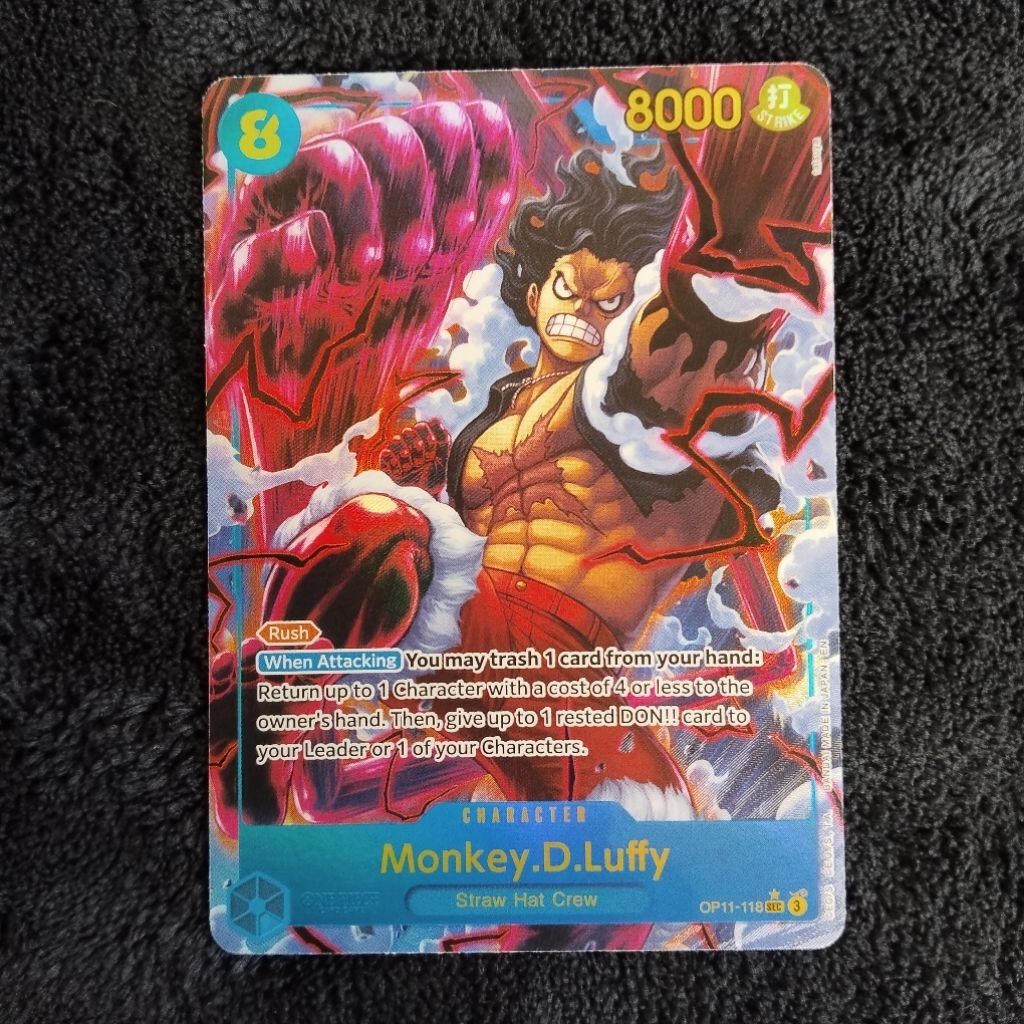 Monkey d Luffy SEC-P Op11-118 English One Piece TCG card game