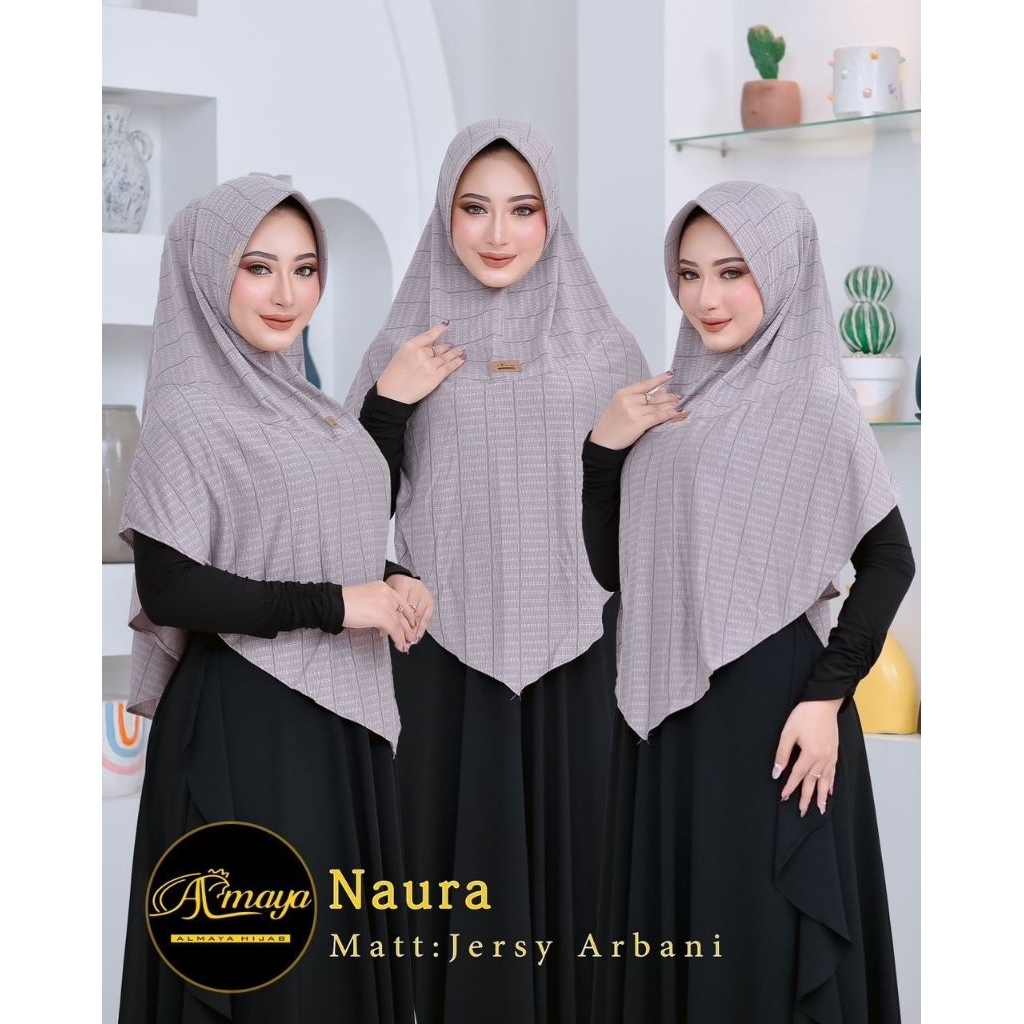 ALMAYA NAURA HIJAB DEWASA INSTAN JERSEY ARBANY