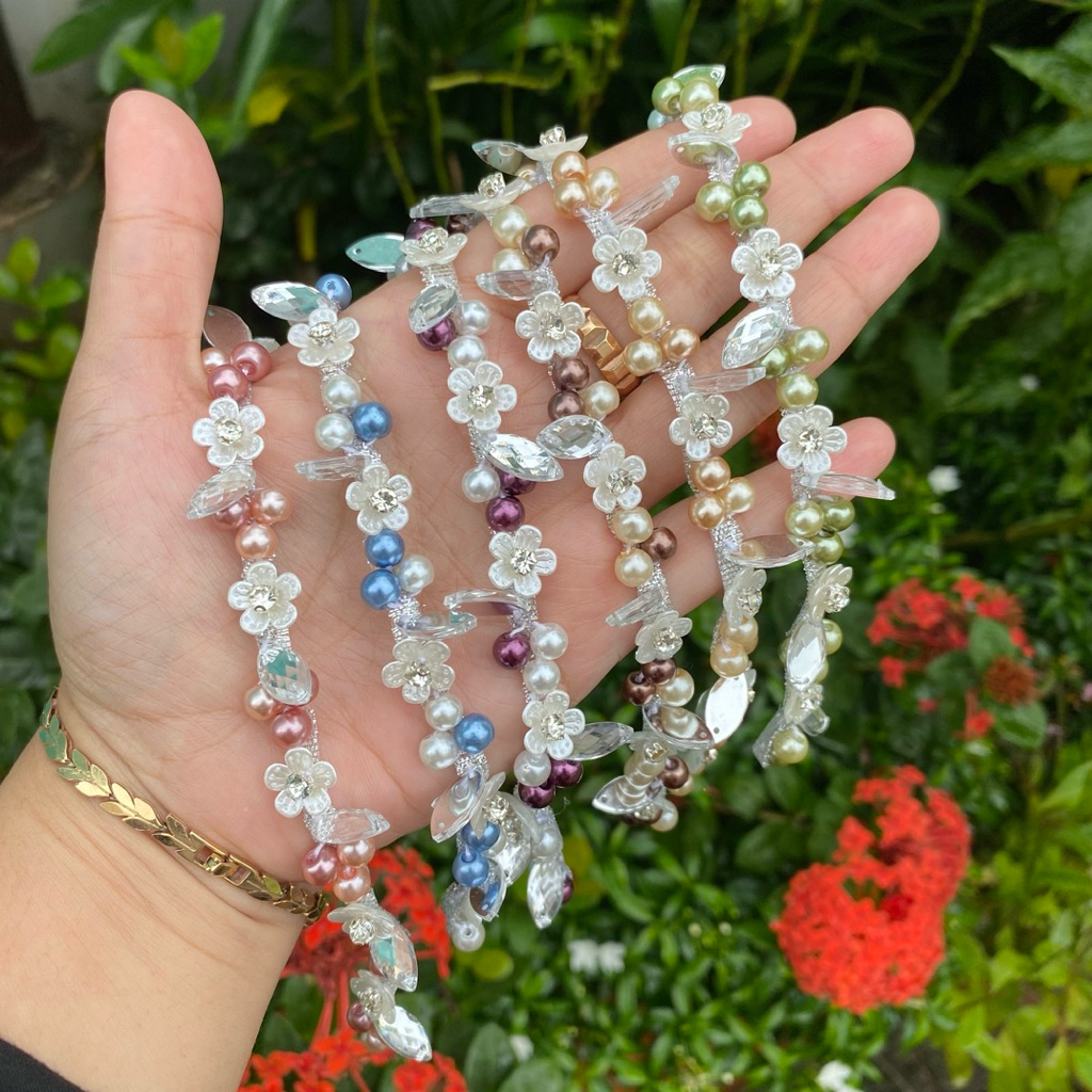 payet rangkai instan bunga