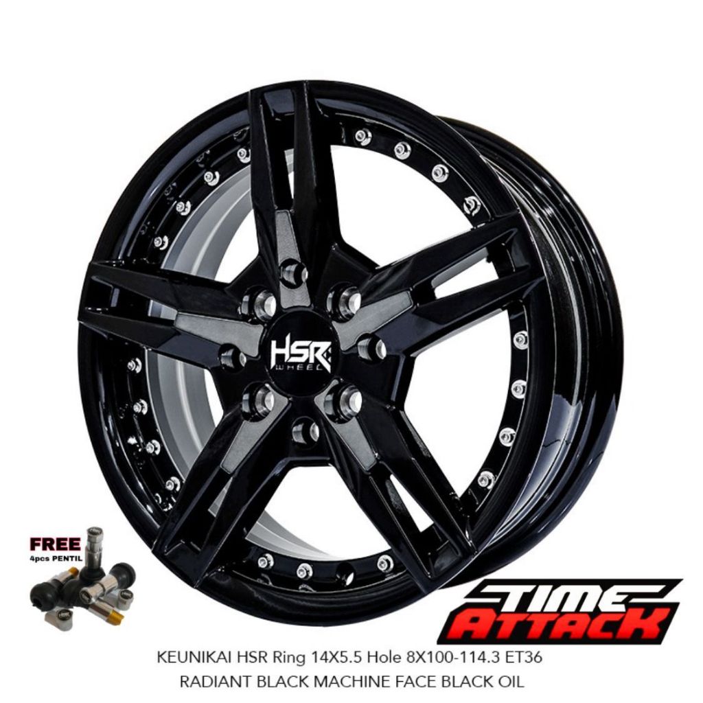 Velg Mobil Hsr Keunikai Ring 14 Xenia Brio Agya Sigra Karimun Spresso Velg Hsr R14