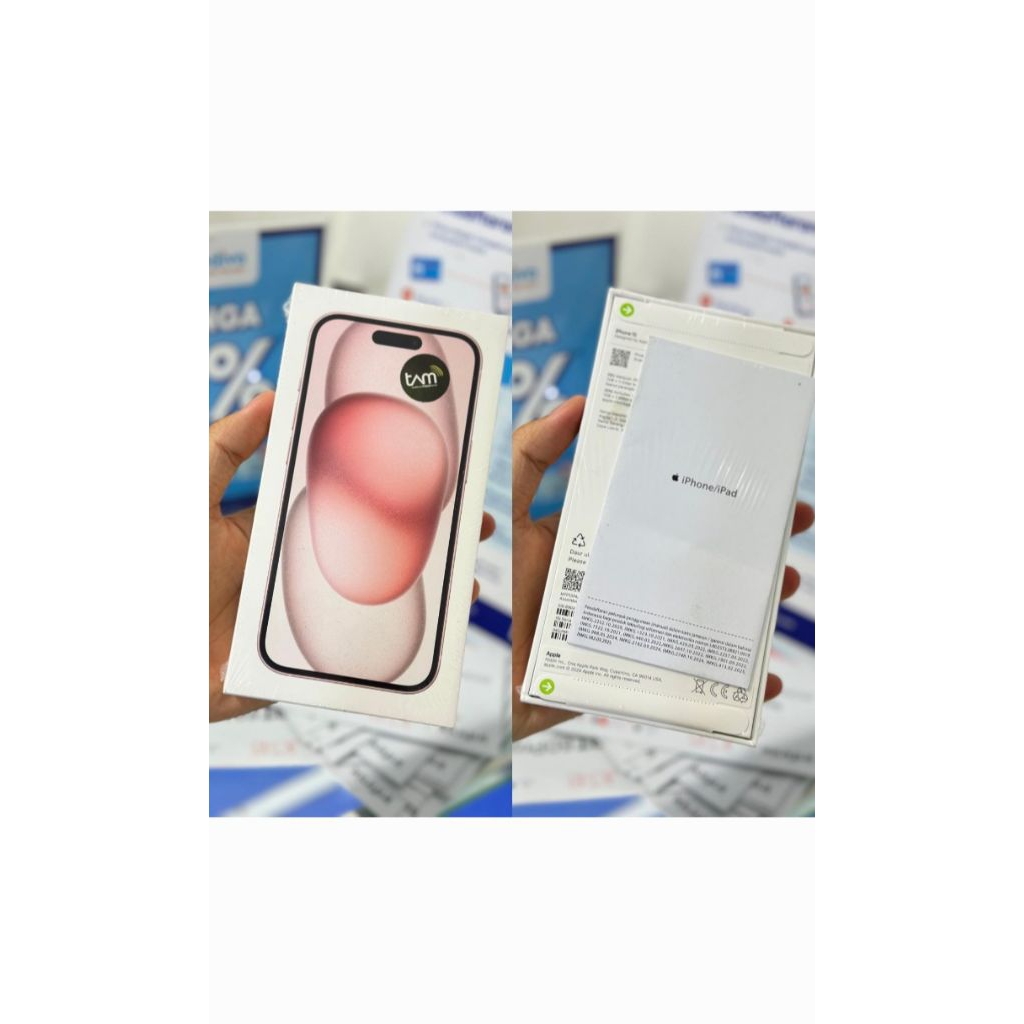 IPHONE 15 128gb Gres RESMI IBOK (pink)