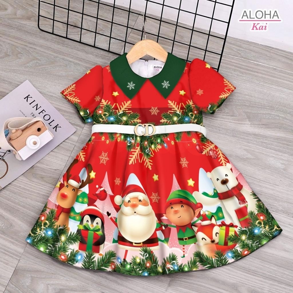 (1-13th) GAUN NATAL ANAK  / BAJU NATAL ANAK / DRESS NATAL ANAK / DRESS NATAL REMAJA PEREMPUAN / GAUN