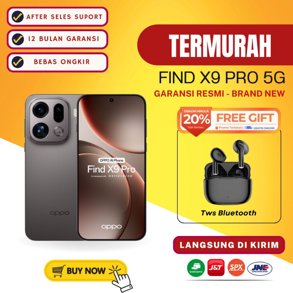 OPPO FIND X9 PRO 5G 16/512GB Garansi RESMI