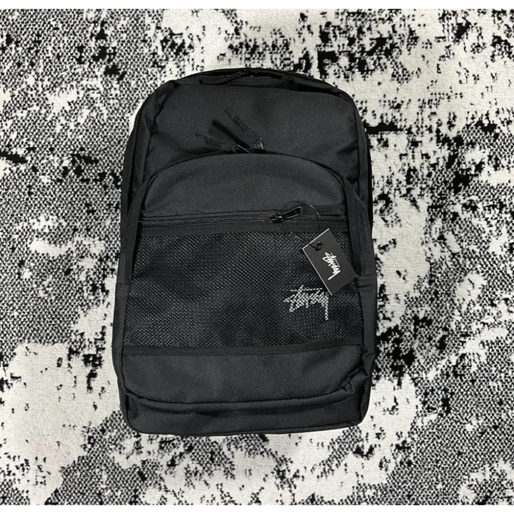 STUSSY STOCK BACKPACK BLACK TAS ORIGINAL