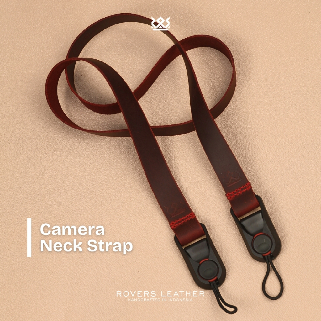 Rovers Leather | Leather Camera Neck Strap Quick Release - Strap Kamera Kulit Asli