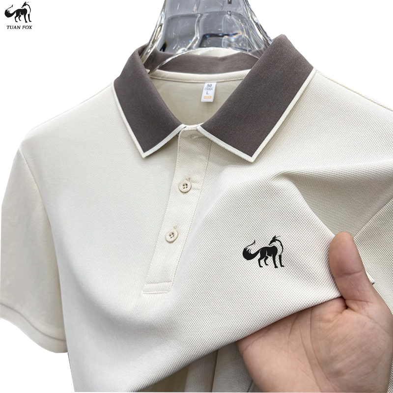 Tuan Fox polo shirt pria original Kaos Pria bordir Lengan Pendek kaos kerah kaos polos pria import k