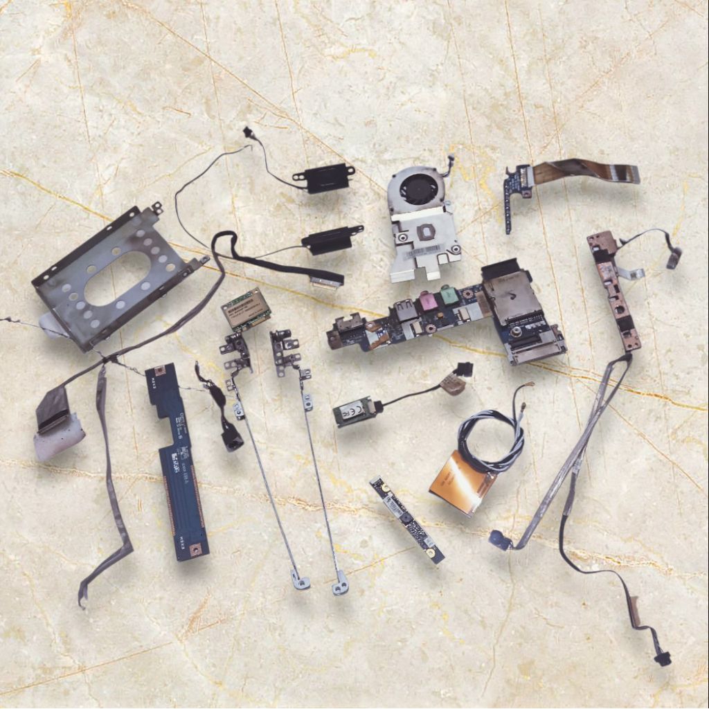 sparepart laptop Acer aspire one NAV50 fleksibel wificard fleksibel LCD fan kipas prosesor speaker b