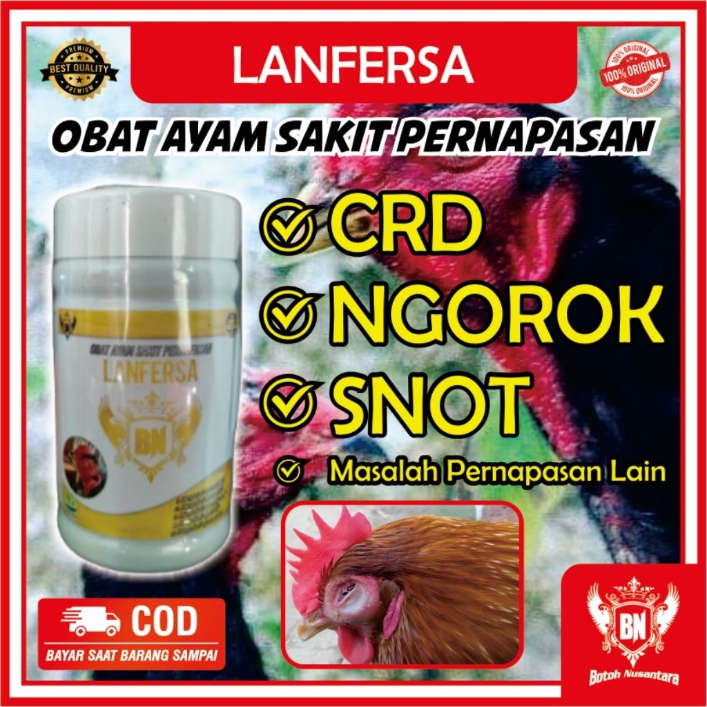 Obat Ngorok CRD Snot LANFERSA Mengobati penyakit pernafasan ayam