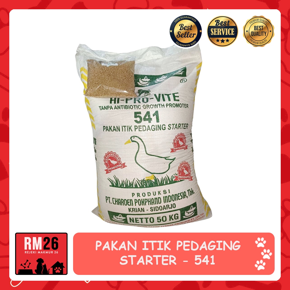 Hi Pro Vite 541 Pakan Itik Bebek Pedaging Starter 1kg