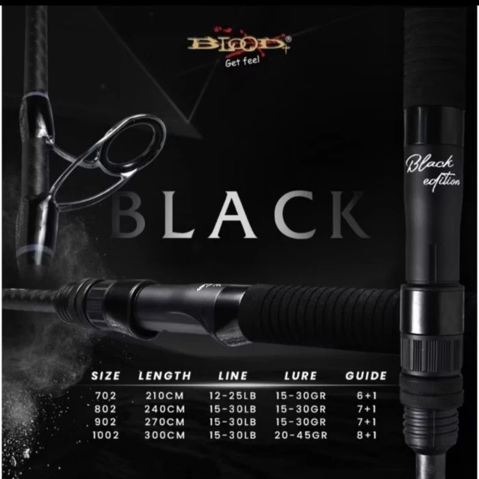 Joran Pancing Shore Jigging Blood Black 210/240/270/300 cm