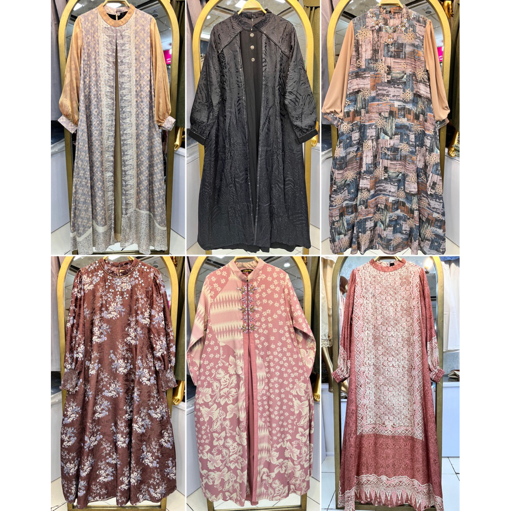 SALE DRESS GAMIS PREMIUM BRAND ORI DNL LUXURY SALLACO MAREEAM BALIMO DIANA CITRA 4XL JL AYOU MIZURA 
