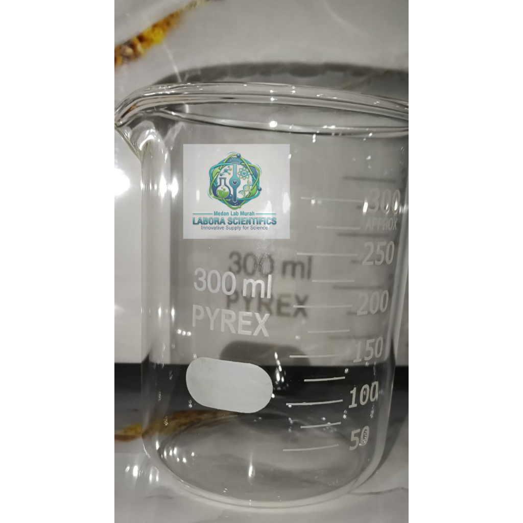 Beaker Glass 300 ml Pyrex / Beker Glass / Gelas Kimia merk pyrex