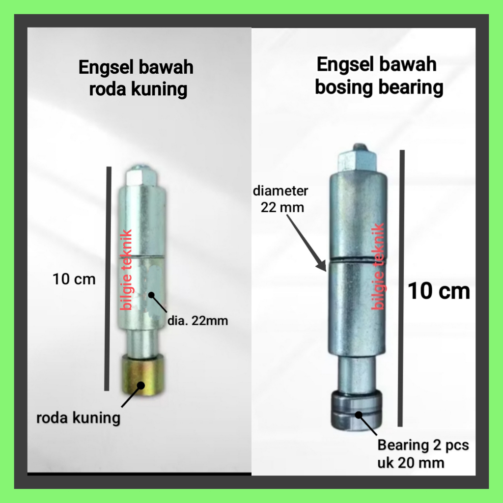 Engsel Roda Bawah Handerson boss 2 Pintu Lipat Kayu Besi Gebyog Dorong