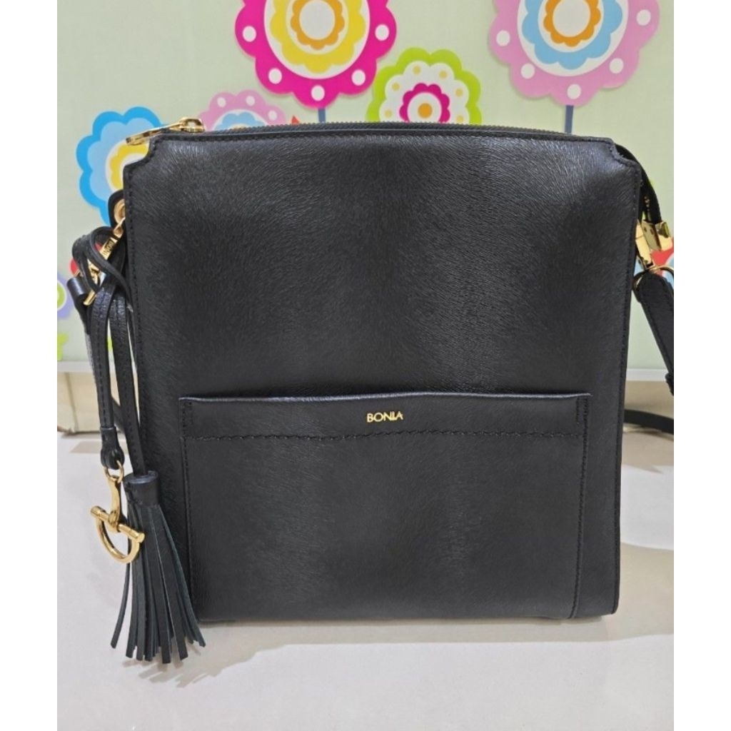 Bonia crossbody black bag