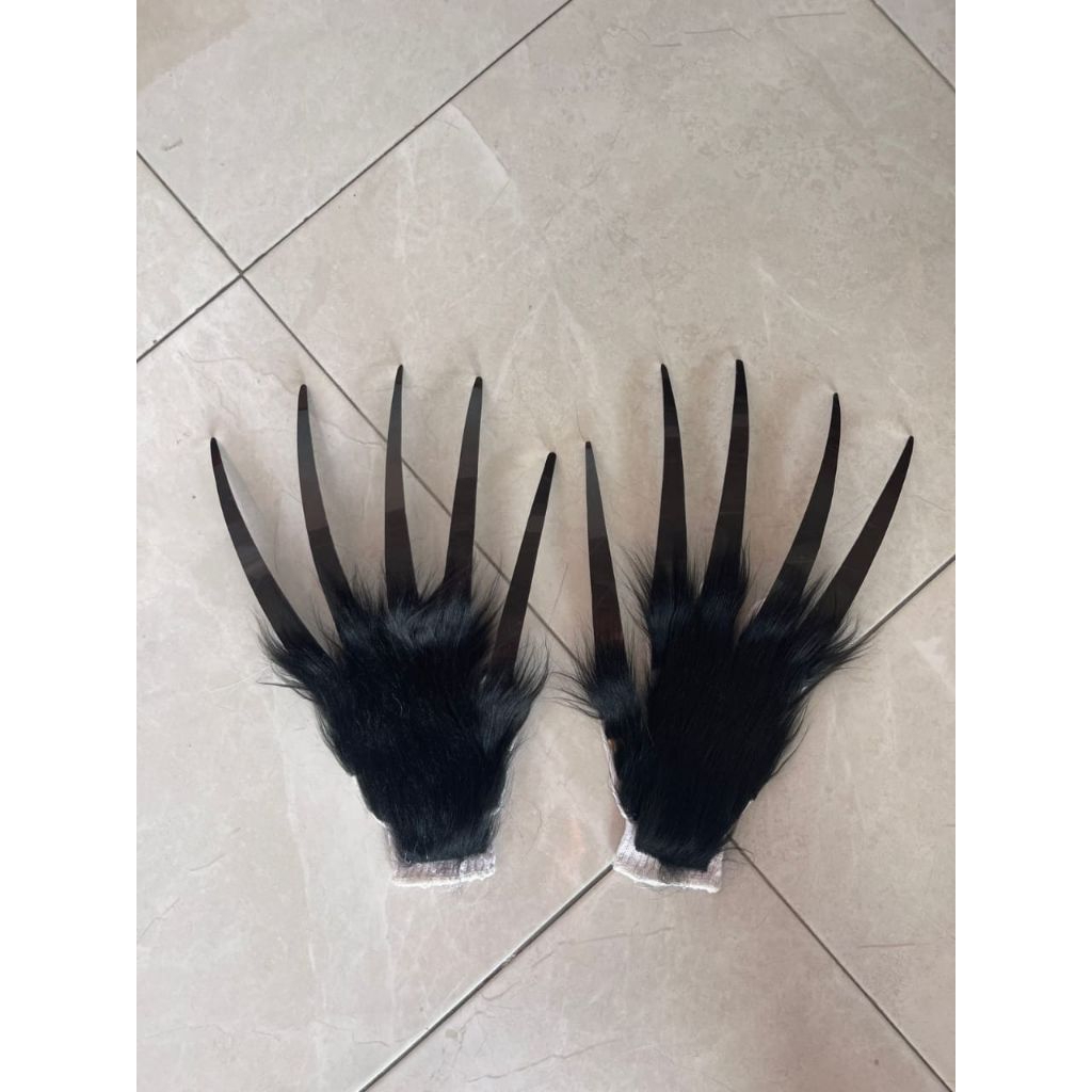 Sarung Tangan Kuku Rangda dll sepasang Hitam polos