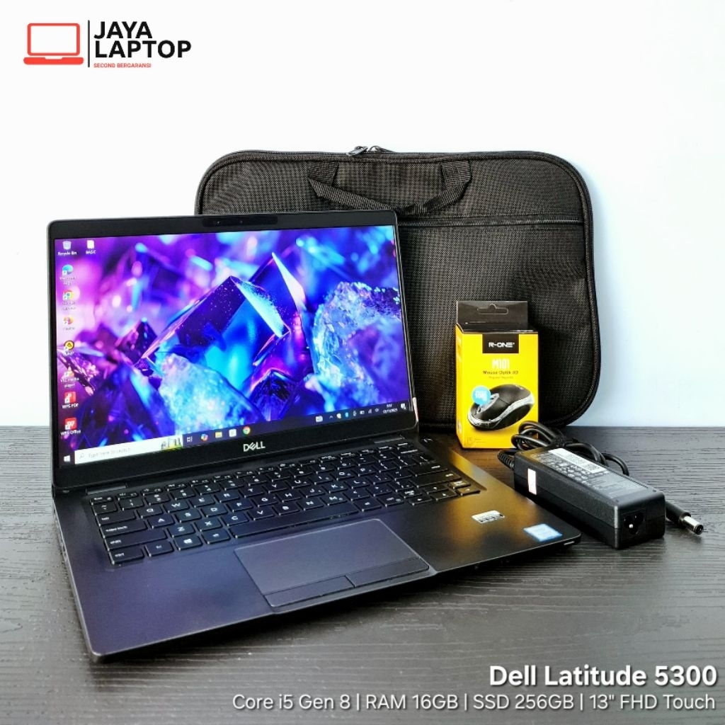 Dell Latitude 5300 Touchscreen Core i5 Gen 8 RAM 16GB SSD 256GB 13 inch FHD Laptop Second Bekas Mura