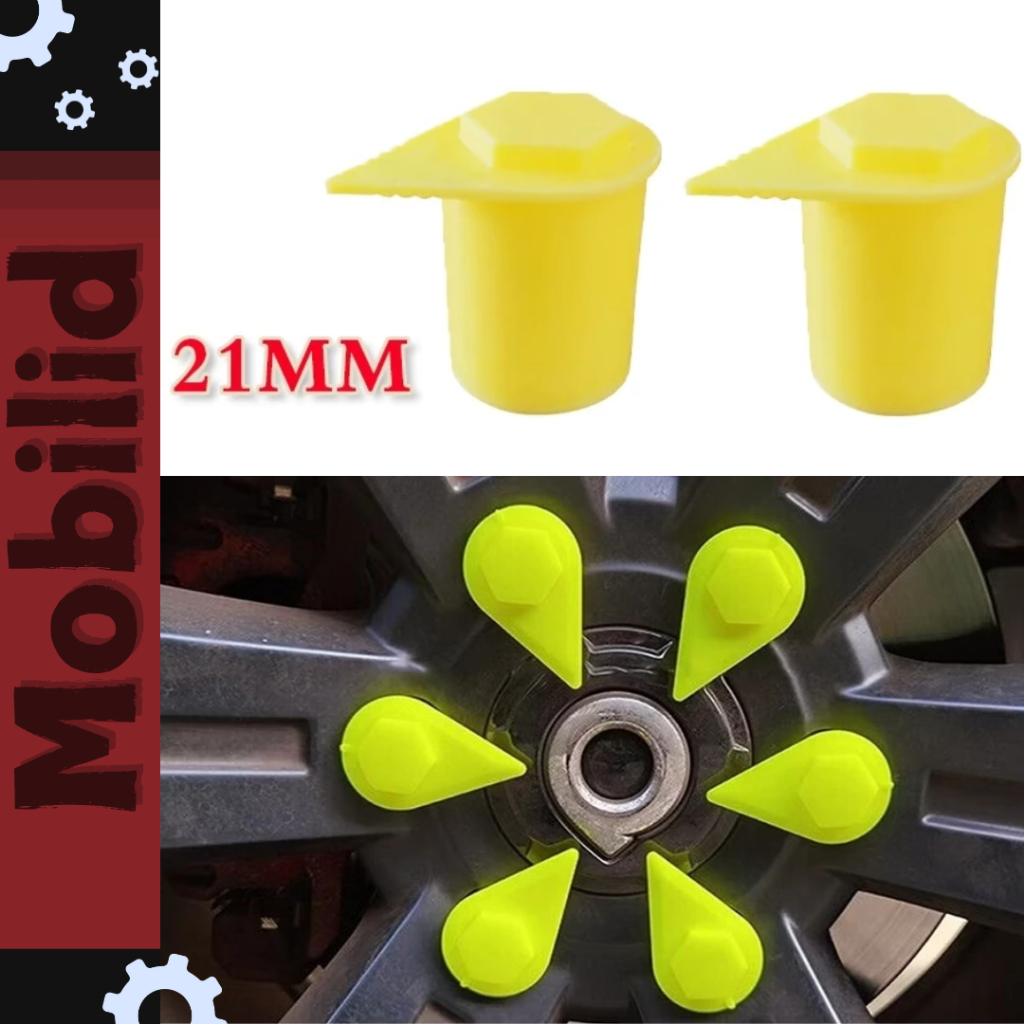 Wheel Nut Indicator 21mm Mur Baut Roda Mobil Truk Kunci Kuat Aman Indikator Baut Roda