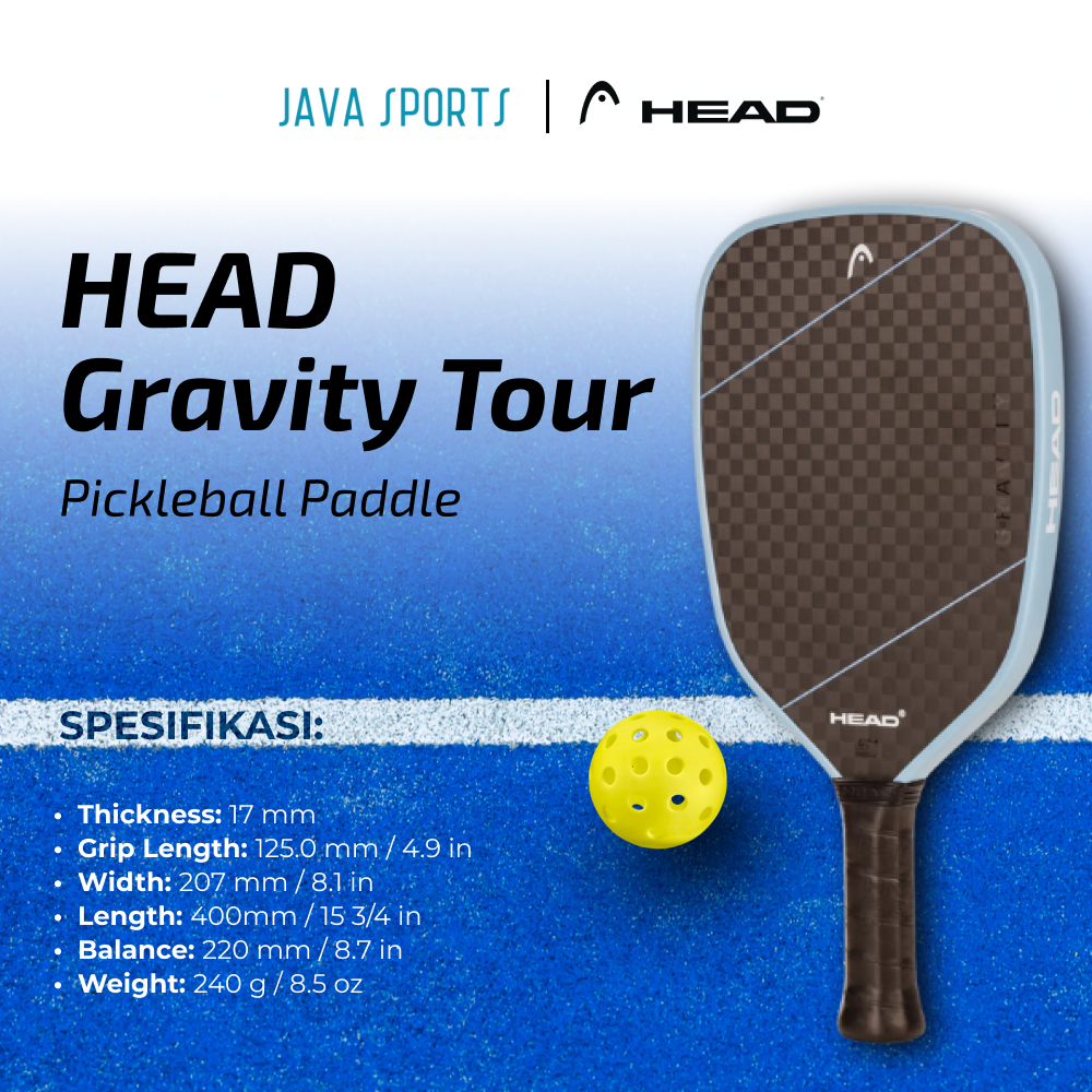 Raket Pickleball Head Gravity Tour Original Pickleball Paddle Racket